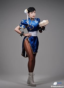 ストリートファイター　春麗　コスプレ　衣装　女性用細身Mサイズ相当 Amazon.co.jp: zyh-cosストリートファイター 春麗 コスプレ衣装